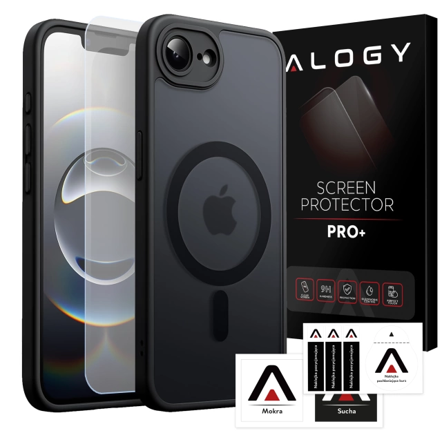 Hülle für Apple iPhone 16 Pro Max Alogy Anti-Shock Hybrid Case für MagSafe Transparent