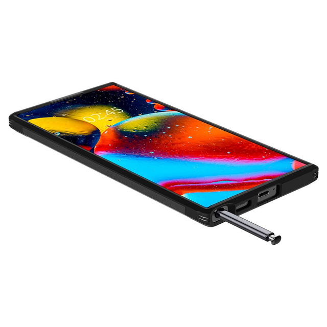 Pancerne etui Spigen Tough Armor pokrowiec do Samsung Galaxy S22 Ultra Black