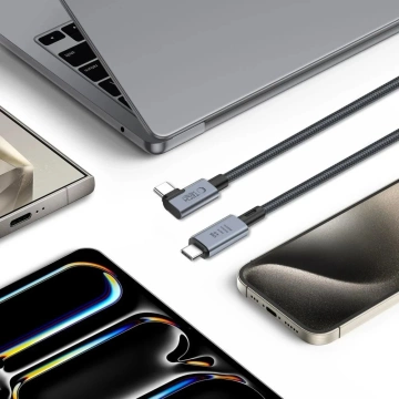 UltraBoost Max USB 4.0 8k 40 Gbit/s Typ-C-Kabel PD240W 150 cm Grau