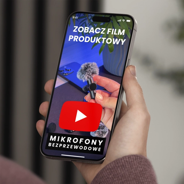 Mikrofon Bezprzewodowy 2x Zestaw - Lightning do iPhone, redukcja szumu, lekka konstrukcja, zasięg do 20 metrów - 2x Mikrofon Krawatowy z Futerkową Osłoną, Odbiornik do telefonu - Alogy DualVoice™ Czarny