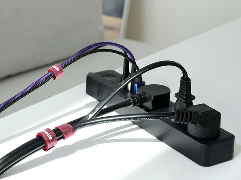 Baseus Klettband-Organizer Circle Velcro Strap 3m Rot