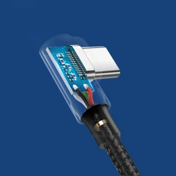 Ugreen abgewinkeltes Kabel USB - USB Type C Quick Charge 3.0 QC3.0 3 A 2 m Grau (US176 20857)