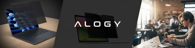 Magnetyczna folia prywatyzująca do Macbook Air 15" 2023-2025 – ochrona prywatności, łatwy montaż, pokrowiec do przechowywania, redukcja odblasków – Alogy SecureView™