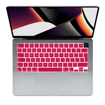 Alogy Silikon-Tastaturhülle für Apple Macbook Pro 14/16 M1 2021 Pink