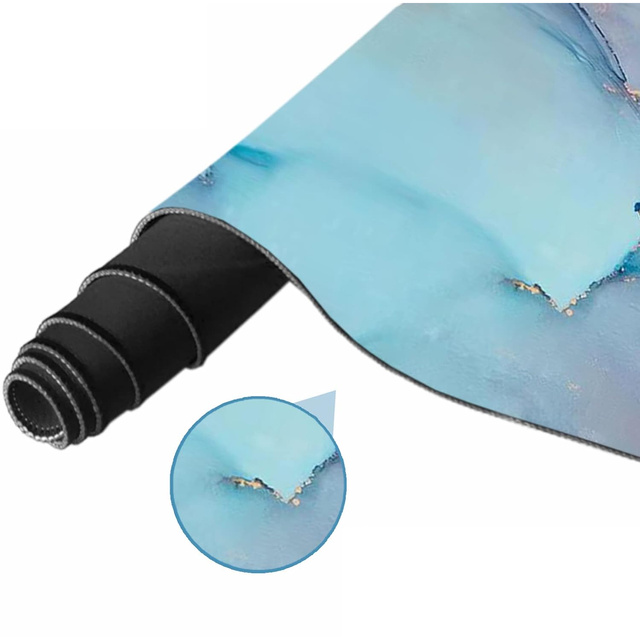 Podkładka na biurko pod myszkę mysz klawiaturę Mata ochronna antypoślizgowa gamingowa XXL 90x40 Alogy Marmur Zielona