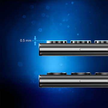Glas für Samsung Galaxy S24 Kameraabdeckung Objektiv 3mk Lens Protection Pro Schwarz Schutzhülle
