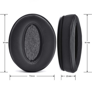 Ohrenschützer Alogie Schwämme für Kopfhörerpolster für SENNHEISER HD 4.40BT HD 4.50BT Schwarz