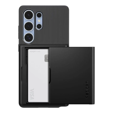 Etui für Samsung Galaxy S25 Ultra Schwarz Spigen Slim Armor CS