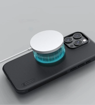 Nillkin Frosted Shield Pro Magnetisches Case für iPhone 16 Pro - Schwarz