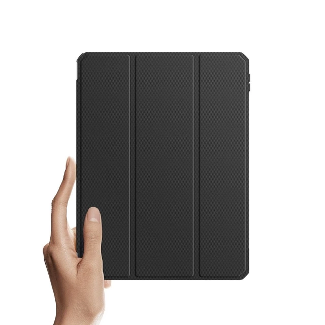 Dux Ducis Toby pancerne etui z klapką Smart Case do iPad Pro 12.9 2020 / 2021 / 2022 / iPad Air 13 2024 z uchwytem na Apple Pencil czarny