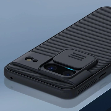 Nillkin CamShield Pro Case mit Kameraabdeckung für Google Pixel 8 – Schwarz