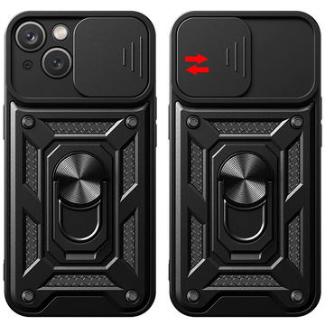 Alogy Camshield Stand Ring Case mit Kameraabdeckung für Apple iPhone 14 Plus Glass