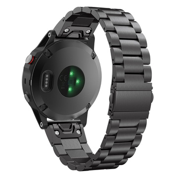 Bransoleta stalowa Stainless do Garmin Fenix 3 / 5X / 3HR / 5X Plus / 6X / 6X Pro / 7X Black