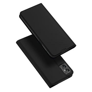 Dux Ducis Skin Pro Hülle Motorola Moto G32 Flip Card Wallet Stand Schwarz