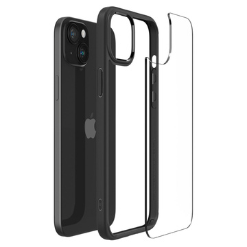 Etui do iPhone 15 Plus Spigen Ultra Hybrid Case obudowa plecki czarne Matte Black