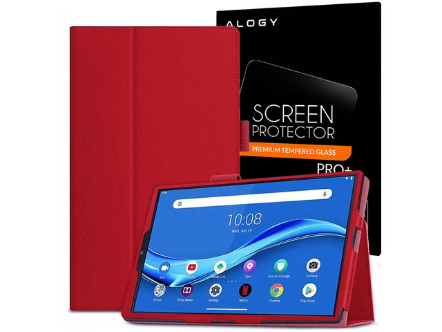 Ständerabdeckung Alogy für Lenovo M10 Gen.2 TB-X306 Rotes Glas