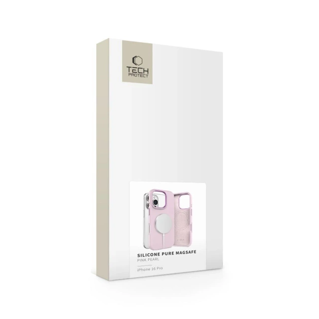 Etui do iPhone 16 Pro Tech-Protect Silicone Pure MagSafe Pink Pearl