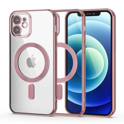 Etui ochronne Ring MagShine Case do MagSafe do iPhone 12 Rose Gold