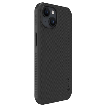 Nillkin Super Frosted Shield Pro verstärkte Hülle für iPhone 15 Plus – Schwarz