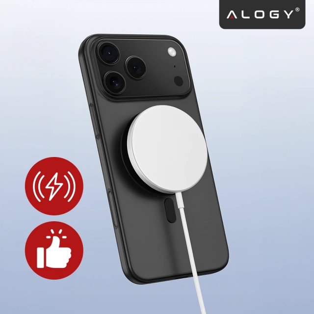 Etui do Apple iPhone 17 Pro – matowa obudowa do MagSafe z ochroną obiektywu, smukłe i odporne na zarysowania, idealne dopasowanie – Alogy Skinny MatteCase™ Czarne