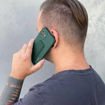 Wozinsky Kickstand Case Silikonhülle mit Ständer für iPhone 13 hellblau