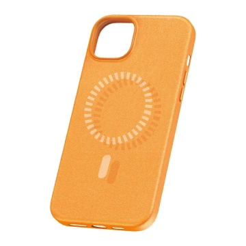 Baseus Fauxther Series Magnetische Handyhülle für iPhone 15 Pro (Orange)