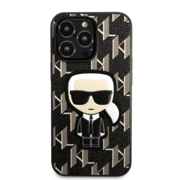Etui ochronne na telefon Karl Lagerfeld KLHCP13LPMNIKBK do Apple iPhone 13 Pro / 13 6,1" hardcase czarny/black Monogram Ikonik Patch