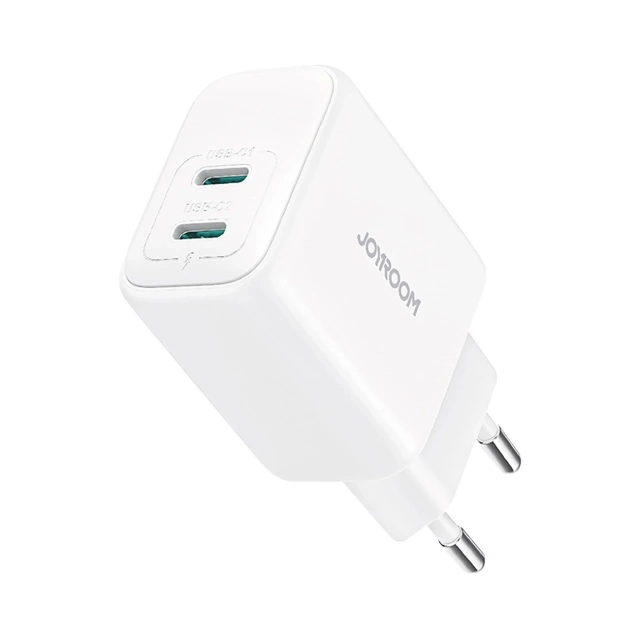 Joyroom Netzwerkladegerät 2x USB-C 20W PD / QC 3.0 - Weiß