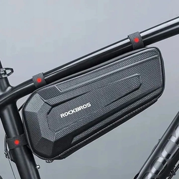 Rockbros B67 Fahrrad-Rahmentasche, 2,5 l, wasserdicht, Schwarz