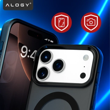 Etui do Apple iPhone 17 Pro – matowa obudowa do MagSafe z ochroną obiektywu, smukłe i odporne na zarysowania, idealne dopasowanie – Alogy Skinny MatteCase™ Czarne