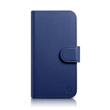 Etui na telefon iCarerWallet Case 2in1 do iPhone 14 Pro Max skórzany pokrowiec z klapką Anti-RFID