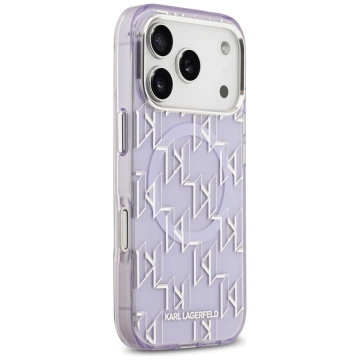 Etui Ochronne do iPhone 17 Pro Karl Lagerfeld IML KL Monogram MagSafe Fioletowy