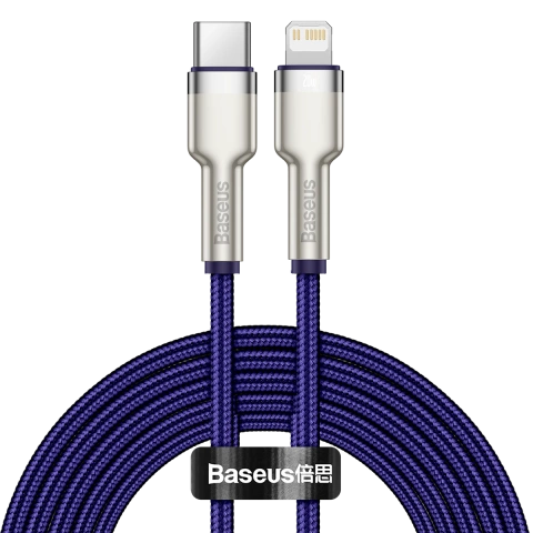 Baseus Cafule USB-C-zu-Lightning-Kabel, 20 W, 2 m (lila)