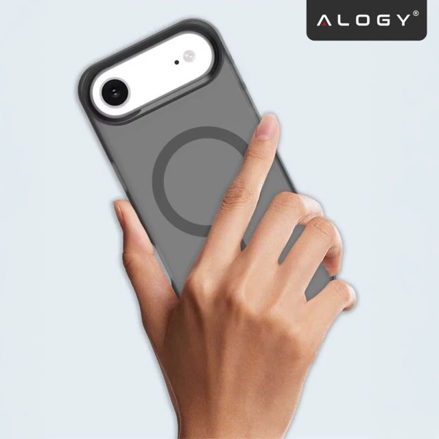 Etui do Apple iPhone 17 Air – matowa obudowa do MagSafe z ochroną obiektywu, smukłe i odporne na zarysowania, idealne dopasowanie – Alogy Skinny MatteCase™ Czarne + 2x szkło hartowane