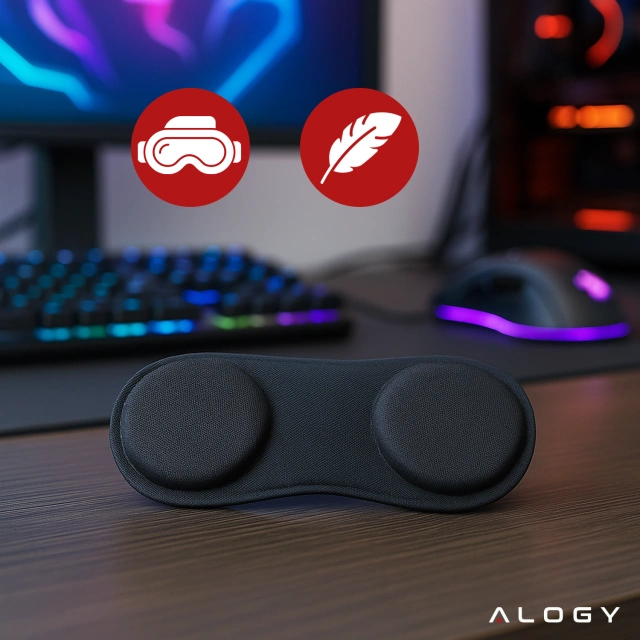 Osłona do soczewek Alogy VisionGuard do gogli okularów VR do Meta Quest 3 Czarna