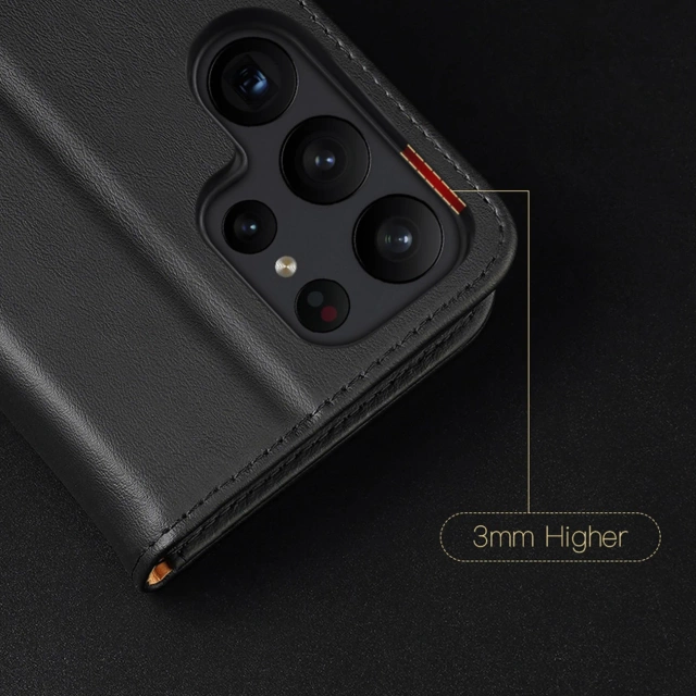 Etui ochronne Dux Ducis Hivo do Samsung Galaxy S23+ pokrowiec z klapką portfel podstawka blokada RFID Czarne