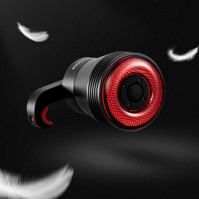 Lampka rowerowa tylna LED USB RockBros Smart TL907Q51 na tył roweru pod siodełko 60lm światło czerwone oświetlenie