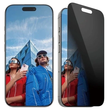 Gehärtetes Glas für iPhone 16 Pro PanzerGlass Privacy Displayschutz Ultra-Wide Fit