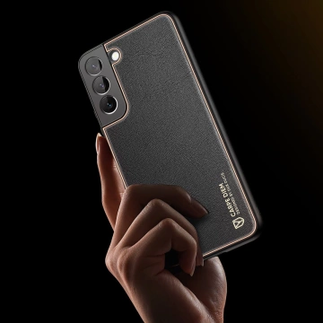 Dux Ducis Yolo elegante Hülle aus ökologischem Leder für Samsung Galaxy S22 (S22 Plus) rot