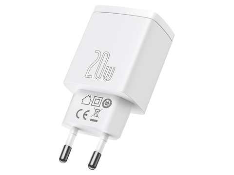 Baseus USB PD QC 3.0 20W weißes Wandladegerät