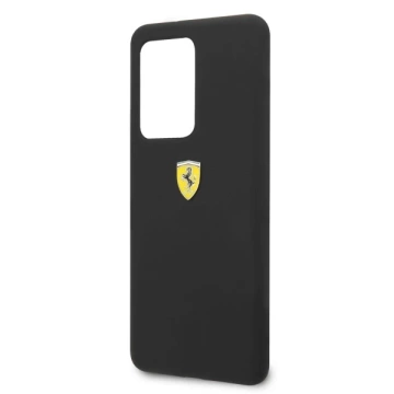 Ferrari Hardcase für Samsung Galaxy S20 Ultra schwarz/schwarzes Silikon
