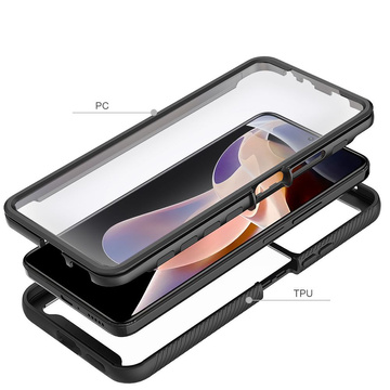 Etui Defense360 für Xiaomi Redmi Note 11 Pro Plus 5G Schwarz