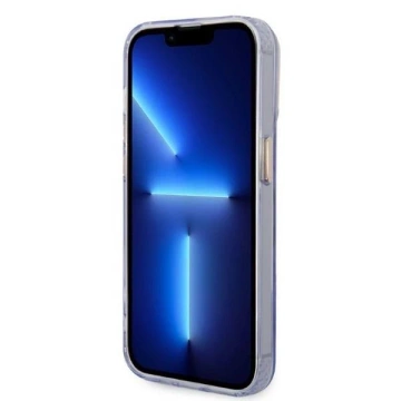 Etui Guess GUHMP14LHTCMU für iPhone 14 Pro 6,1" lila/lila Hartschale Gold Outline Translucent MagSafe