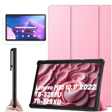 Tablet-Hülle für Lenovo Tab M10 3gen 3 GEN 10.1 2022 TB328FU TB328XU Gehäuse Case Alogy Book Cover Pink