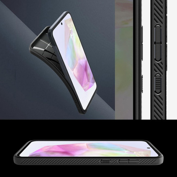 Etui Spigen Liquid Air für Samsung Galaxy A35 5G Mattschwarz