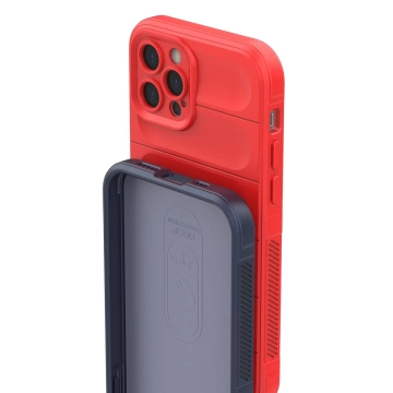 Magic Shield Case Hülle für iPhone 12 Pro elastische Panzerhülle bordeaux