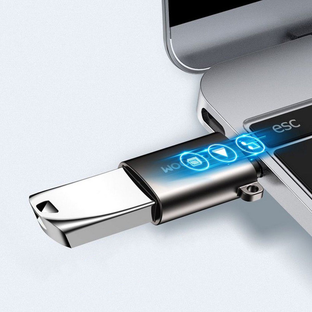 Adapter Joyroom S-H151 przejściówka z USB na USB-C Type C OTG Czarny