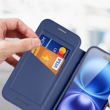 Etui do iPhone 17 Air Dux Ducis Skin X Pro MagSafe Portfel Niebieskie