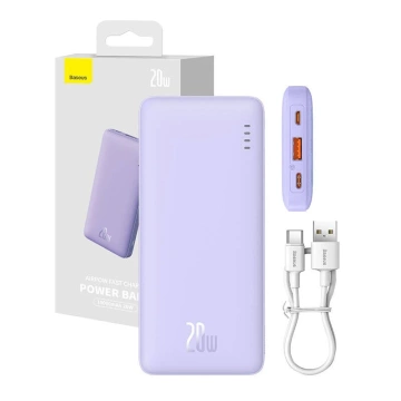 Baseus Airpow 10000 mAh 20 W Powerbank Lila