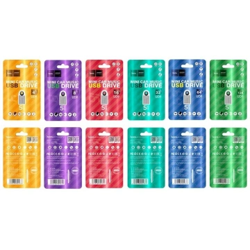 HOCO Pendrive Mini UD9 8GB USB 2.0 Kompaktowy z Otworem na Brelok